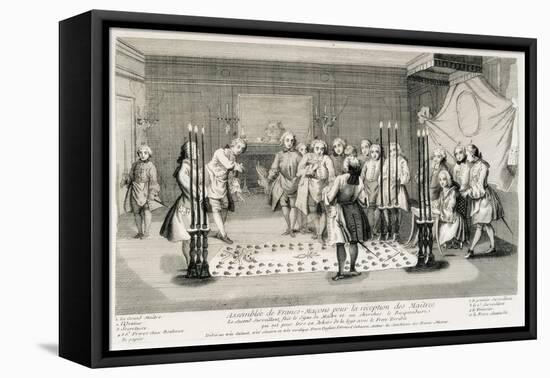 Freemasonry Assembly to Receive the Masters-null-Framed Stretched Canvas