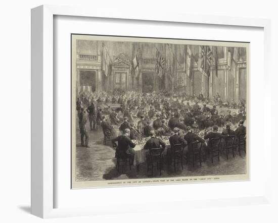 Freemasonry in the City of London, State Visit of the Lord Mayor to the Great City Lodge-Godefroy Durand-Framed Giclee Print