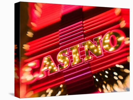 Freemont Street Experience, Downtown Binion's Horseshoe Casino, Las Vegas, Nevada, USA-Walter Bibikow-Stretched Canvas