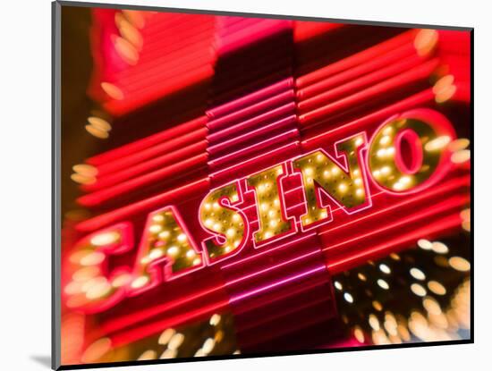 Freemont Street Experience, Downtown Binion's Horseshoe Casino, Las Vegas, Nevada, USA-Walter Bibikow-Mounted Photographic Print