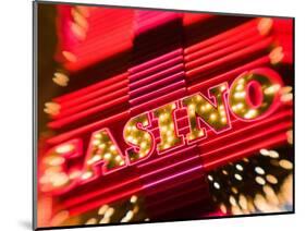 Freemont Street Experience, Downtown Binion's Horseshoe Casino, Las Vegas, Nevada, USA-Walter Bibikow-Mounted Photographic Print