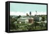 Freeport, Maine, Exterior View of a Factory-Lantern Press-Framed Stretched Canvas