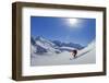 Freeride skier, Chamonix-Zermatt, Swiss Alps, Switzerland-ClickAlps-Framed Photographic Print