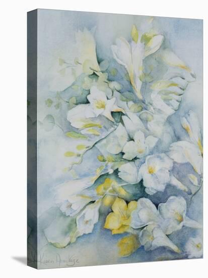 Freesia Eldus, Giant White-Karen Armitage-Stretched Canvas