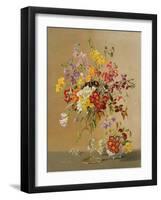 Freesias and Primroses-Albert Williams-Framed Giclee Print