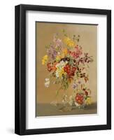 Freesias and Primroses-Albert Williams-Framed Giclee Print