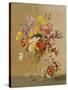 Freesias and Primroses-Albert Williams-Stretched Canvas