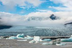 Jokulsarlon in Iceland - the Glacier or Glacial Lake - with Chunks of Iceberg Floating-Freespirittravel-Stretched Canvas