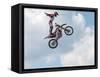 Freestyle Moto-Cross stunt motorcycling 2013-null-Framed Stretched Canvas