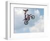 Freestyle Moto-Cross stunt motorcycling 2013-null-Framed Photographic Print