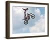 Freestyle Moto-Cross stunt motorcycling 2013-null-Framed Photographic Print