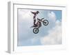 Freestyle Moto-Cross stunt motorcycling 2013-null-Framed Photographic Print