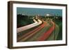 Freeway at Night-null-Framed Art Print