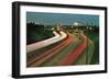 Freeway at Night-null-Framed Art Print