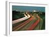 Freeway at Night-null-Framed Art Print