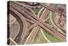 Freeway Cloverleaf from Above-null-Stretched Canvas