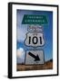 Freeway Entrance Sign to US Route 101 South, Pacific Coast Highway-Joseph Sohm-Framed Photographic Print