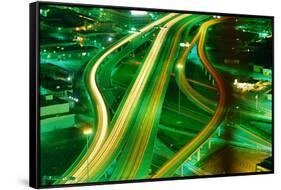 Freeway Interchange-Jay Dickman-Framed Stretched Canvas