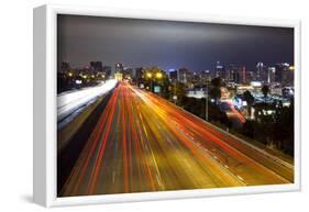 Freeway & San Diego Skyline-null-Framed Art Print