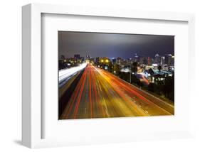 Freeway & San Diego Skyline-null-Framed Art Print