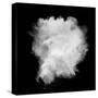 Freeze Motion Of White Dust Explosion Isolated On Black Background-Jag_cz-Stretched Canvas