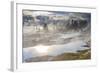 Freezing Mists and Thermal Features, Dawn, West Thumb Geyser Basin-Eleanor Scriven-Framed Photographic Print