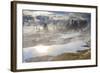 Freezing Mists and Thermal Features, Dawn, West Thumb Geyser Basin-Eleanor Scriven-Framed Photographic Print