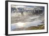 Freezing Mists and Thermal Features, Dawn, West Thumb Geyser Basin-Eleanor Scriven-Framed Photographic Print