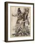 Freia Abducted by Giants-Arthur Rackham-Framed Art Print