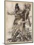 Freia Kidnapped-Arthur Rackham-Mounted Art Print