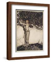 Freia, the fair one, illustration from 'The Rhinegold and the Valkyrie', 1910-Arthur Rackham-Framed Giclee Print