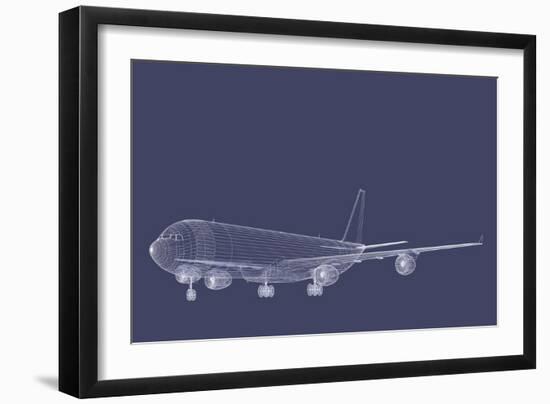 Freight Jetliner-verticalarray-Framed Art Print