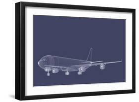 Freight Jetliner-verticalarray-Framed Art Print