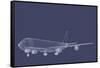 Freight Jetliner-verticalarray-Framed Stretched Canvas