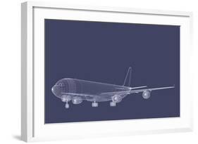 Freight Jetliner-verticalarray-Framed Art Print