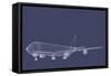 Freight Jetliner-verticalarray-Framed Stretched Canvas