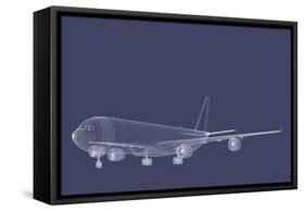 Freight Jetliner-verticalarray-Framed Stretched Canvas