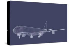 Freight Jetliner-verticalarray-Stretched Canvas