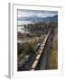 Freight Train Carrying Grain, Vancouver, British Columbia, Canada, North America-Christian Kober-Framed Photographic Print