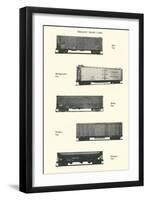 Freight Train Cars-null-Framed Art Print