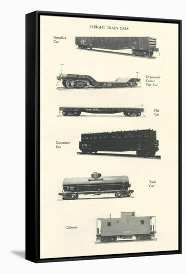 Freight Train Cars-null-Framed Stretched Canvas