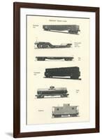 Freight Train Cars-null-Framed Art Print