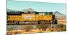 Freight Train Engine on the Move in West Texas-James White-Mounted Photographic Print