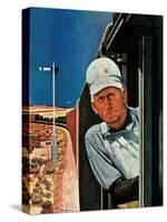 "Freight Train Engineer," June 3, 1944-Fred Ludekens-Stretched Canvas