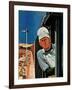 "Freight Train Engineer," June 3, 1944-Fred Ludekens-Framed Giclee Print