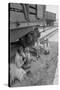 Freight Train Family-Dorothea Lange-Stretched Canvas