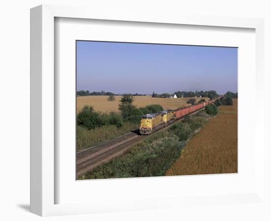 Freight Train in November, IL-Lynn M^ Stone-Framed Photographic Print