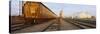 Freight Train on a Railroad Track, Webberville, Ingham County, Michigan, USA-null-Stretched Canvas