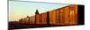 Freight Train on the Railroad Tracks, Central Valley, California, USA-null-Mounted Premium Photographic Print