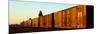 Freight Train on the Railroad Tracks, Central Valley, California, USA-null-Mounted Photographic Print